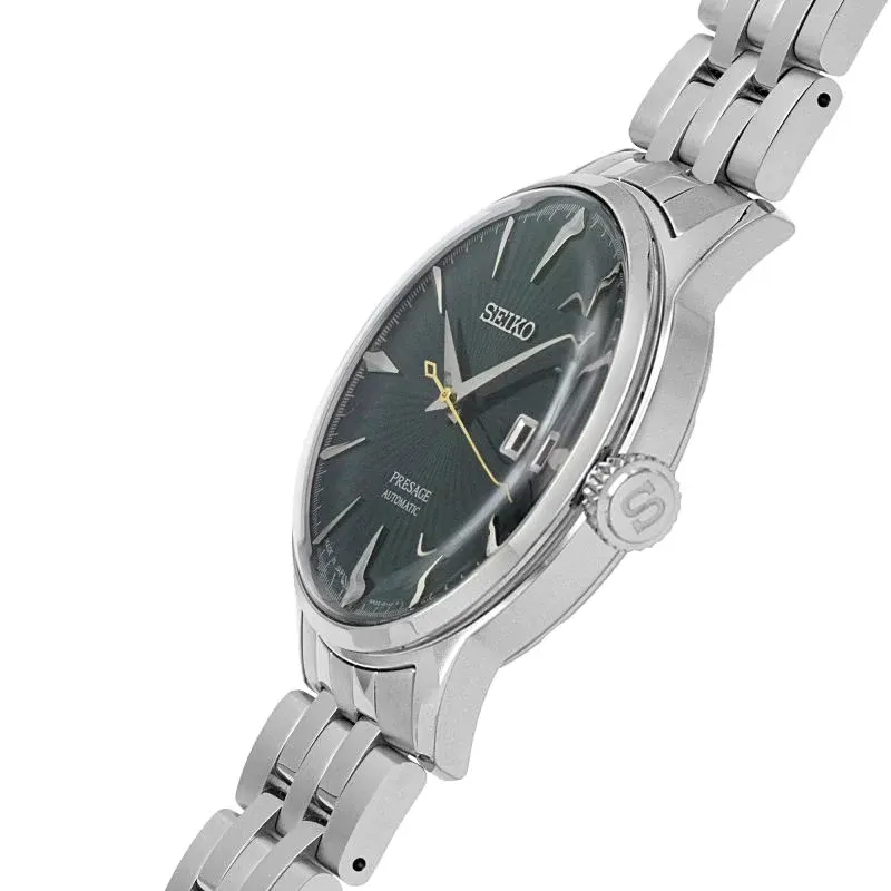 Seiko Men's Presage Cocktail Time Green Dial Watch | SRPE15j1